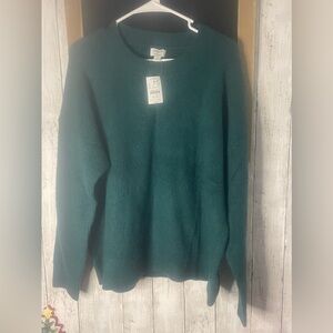 J. Crew Teal Crew Neck Sweater
